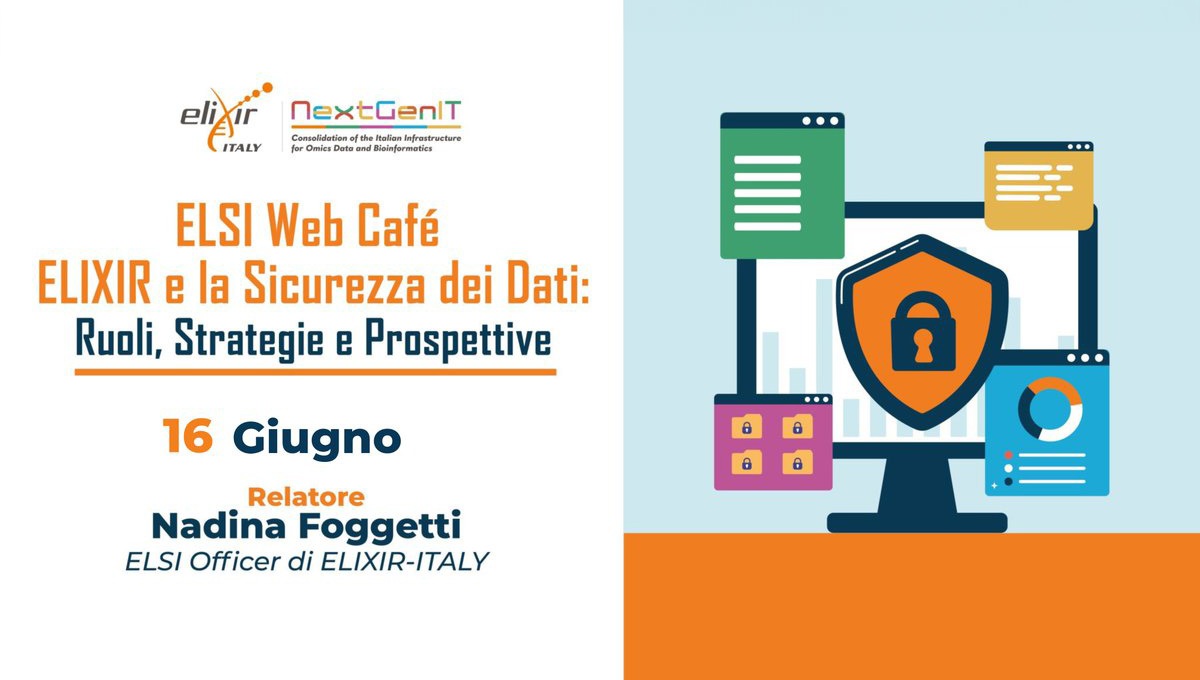 ELSI Web Café: ELIXIR e la Sicurezza dei Dati: Licenze e Proprietà Intellettuale nell’Open Science