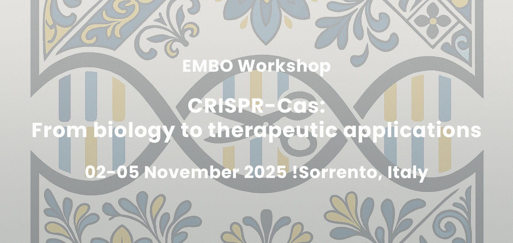 EMBO Workshop CRISPR-Cas: From biology to therapeutic applications